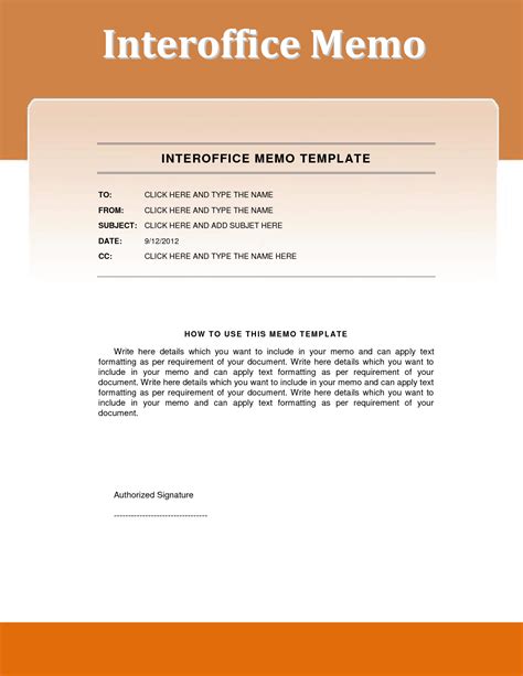 office memo template free